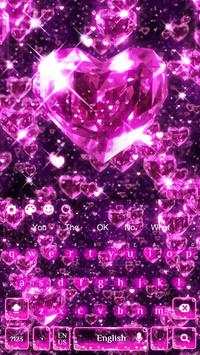 Pink Diamond hearts Keyboard screenshot 4