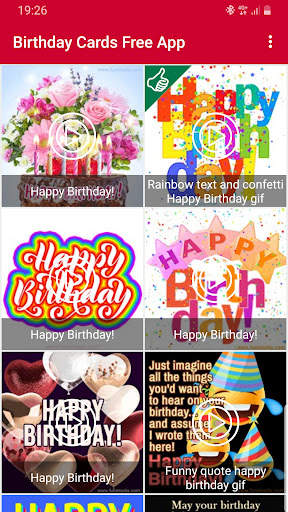 Happy Birthday Cards App screenshot 2