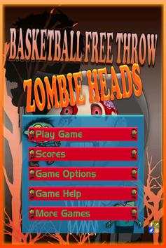 Basketball Free Throw: Zombie screenshot 1