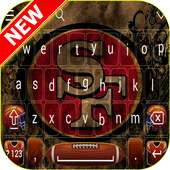 San Francisco 49ers NFL For keyboard Theme 2018 logo
