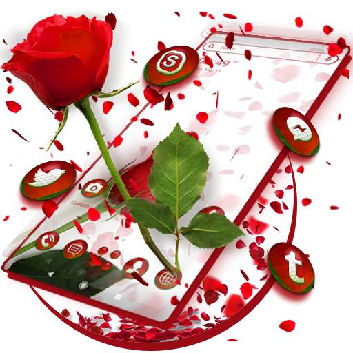 Rose Petals Launcher Theme 1.0.3