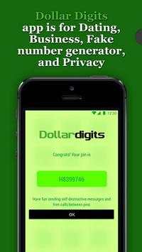 Dollar Digits Calling Text Second Phone Number App screenshot 5