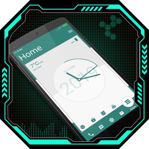 Analog Clock Launcher -Applock 12.0