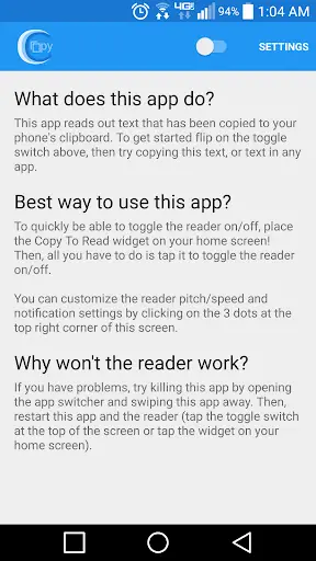 Copy To Read - Text to Speech screenshot 3