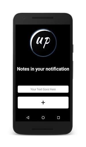 Up Note - notes in notification screenshot 1