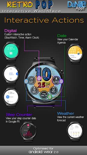 Retro Pop HD Watch Face Widget & Live Wallpaper screenshot 3