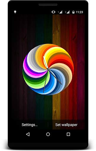 Colorfull Clock Live Wallpaper screenshot 8