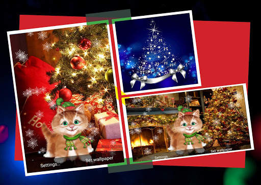 Winter Kitty Live Wallpaper screenshot 1
