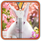 Cute Bunny Zipper UnLock icon
