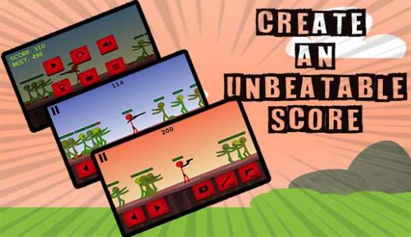 Stickman Hero Vs memadati Stickman Zombie screenshot 2