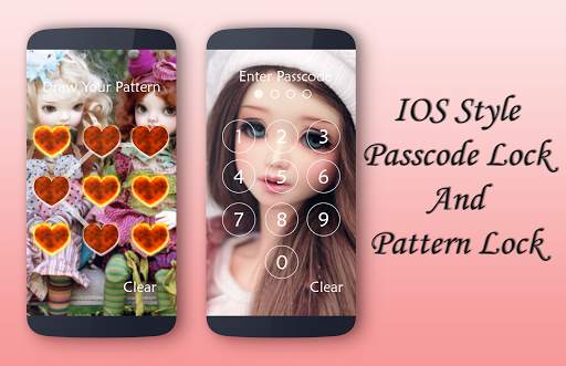Cute Doll Lock Screen 3 تصوير الشاشة