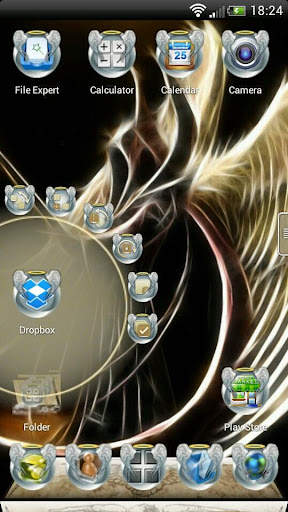Next Launcher 3D Angel Theme screenshot 4