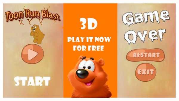 Toon run  Blast 3D screenshot 1