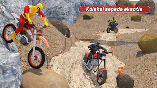SEPEDA BALAP 3D - SUPER PAHLAWAN PERMAINAN 2018 screenshot 3