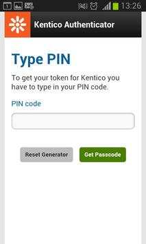 Kentico Authenticator screenshot 2