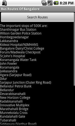 Bus Routes of Bangalore BMTC screenshot 2