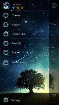 (FREE) GO SMS PRO STARRY THEME screenshot 5