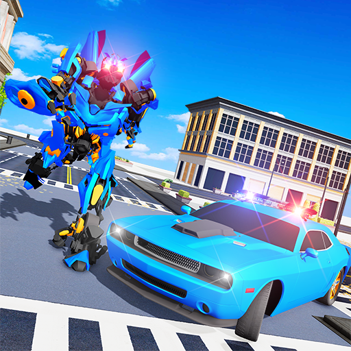 Police Robot Car Transformation 2020 icon