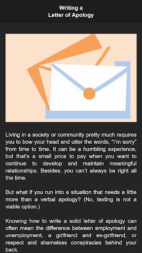 Writing Apology Letter Free скриншот 2