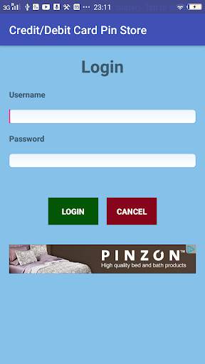 Credit/Debit Card Pin Store скриншот 3