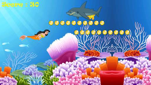 Mermaid vs Angry Shark स्क्रीनशॉट 5