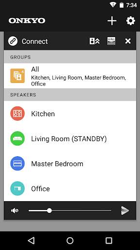 Onkyo Music Control App screenshot 1