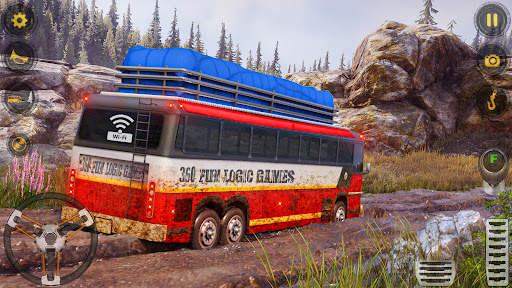 Offroad Driving Mud Bus Game screenshot 6