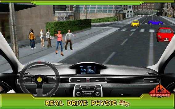 Classic Taxi Car Simulator - Crazy Driver screenshot 1
