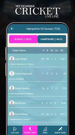 Skyexchange Cricket Live Line screenshot 4