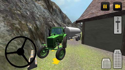 Classic Tractor 3D: Milk screenshot 1
