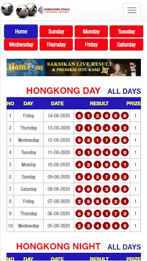 Live Hongkong Pools screenshot 4