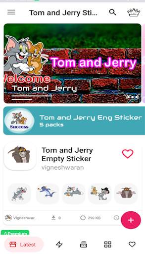 Tom and Jerry♥ WhatsUp Stickers App Enjoy With it screenshot 4
