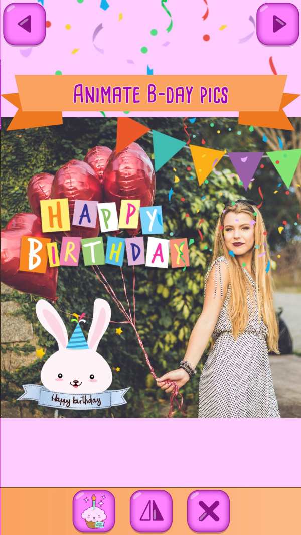 Birthday Photo Animation Maker screenshot 3
