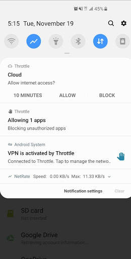 Throttle :  Enhance media/game streaming screenshot 2