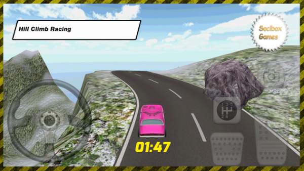 pink car drift game screenshot 3