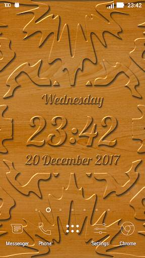 Carved Digital Clock Live Wallpaper 3D with photo screenshot 7
