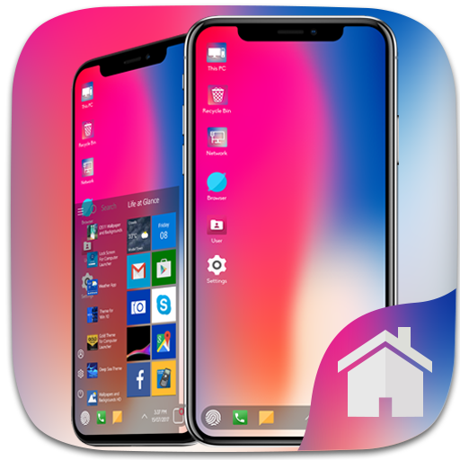 Phone X Theme For Computer Lau icon