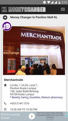Money Changer Rate Malaysia स्क्रीनशॉट 7