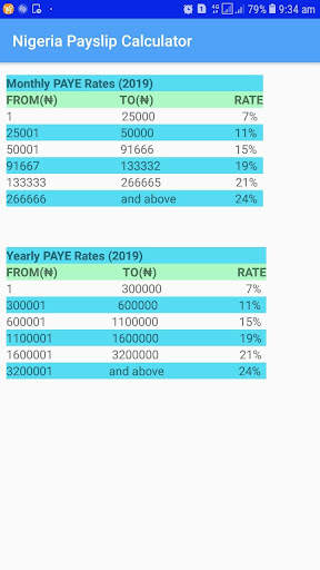 Nigeria Payslip Calculator screenshot 5
