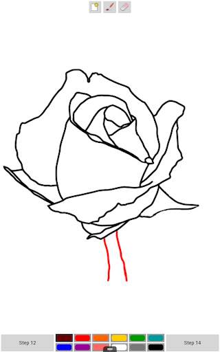How to Draw A Rose Free screenshot 3