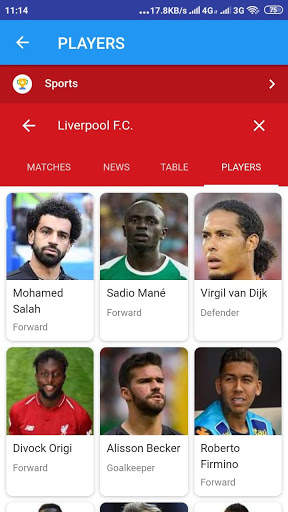 Live Match, Score And Schedule For Liverpool screenshot 3