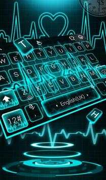 Neon Blue Heart screenshot 1