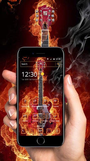 Agni Flaming Guitar Theme screenshot 3