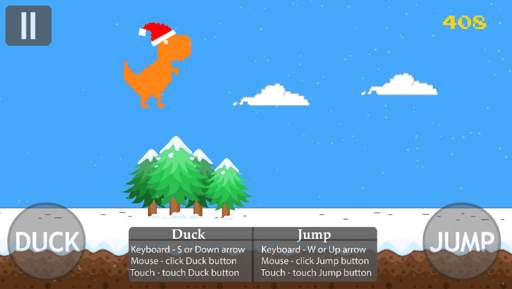 T-rex runner - Christmas Games Color screenshot 3