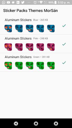 Aluminum Stickers For WhatsApp screenshot 2