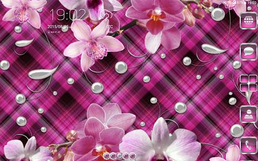 Orchids Go Launcher  theme screenshot 9