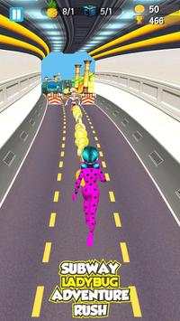 Lady Bug Dash -  Subway Adventure Cat Noir Run screenshot 2