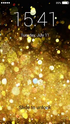 Glitter Lock Screen 3 تصوير الشاشة