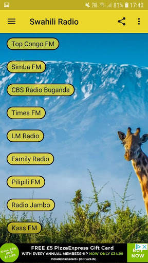 Swahili Radio 2 تصوير الشاشة