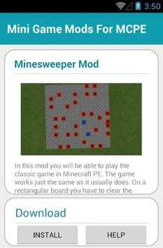 Mini Game Mods For MCPE स्क्रीनशॉट 4